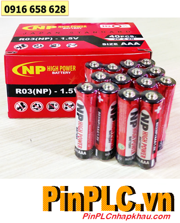 COMBO MUA 01HỘP=40viên Pin đũa AAA 1.5v HighPower R03(NP) chính hãng _Giá chỉ 69.000đ/ Hộp 40viên